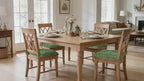 OVOV 4 Pack Chair Cushions for Dining Chairs Soft Seat Cushions for Kitchen Desk Chairs Square Chair Pads with Ties 15.5"x15.5"